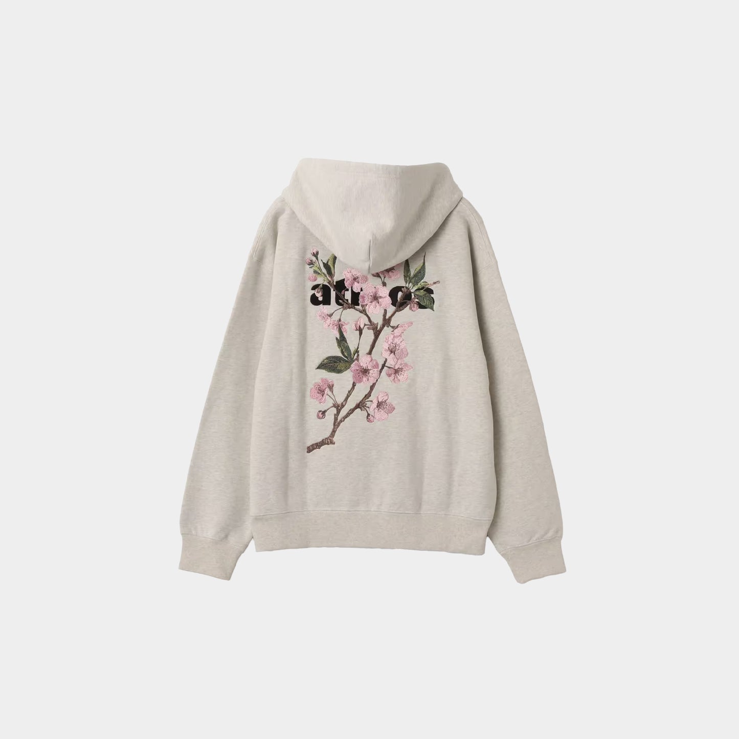 atmos Sakura Motif Zip-up Hooded Sweatshirt