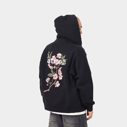 atmos Sakura Motif Zip-up Hooded Sweatshirt
