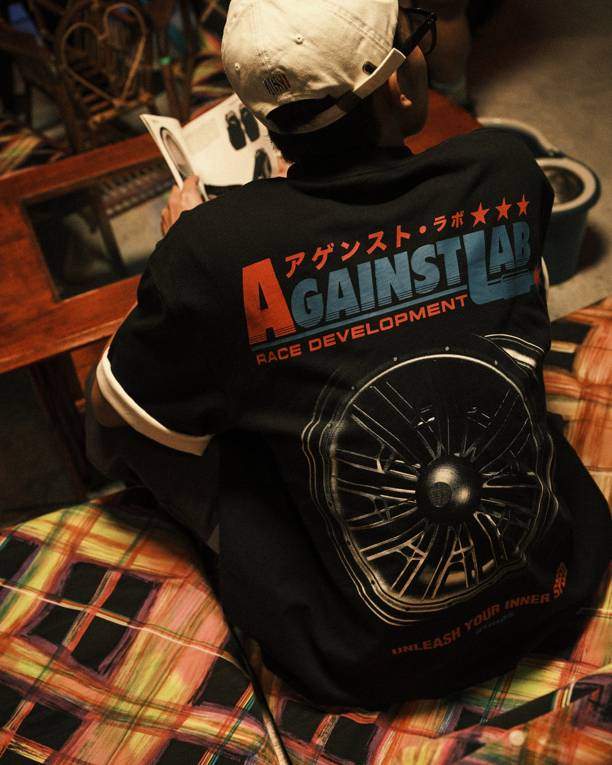 atmos x AGAINST LAB. Rim Tee