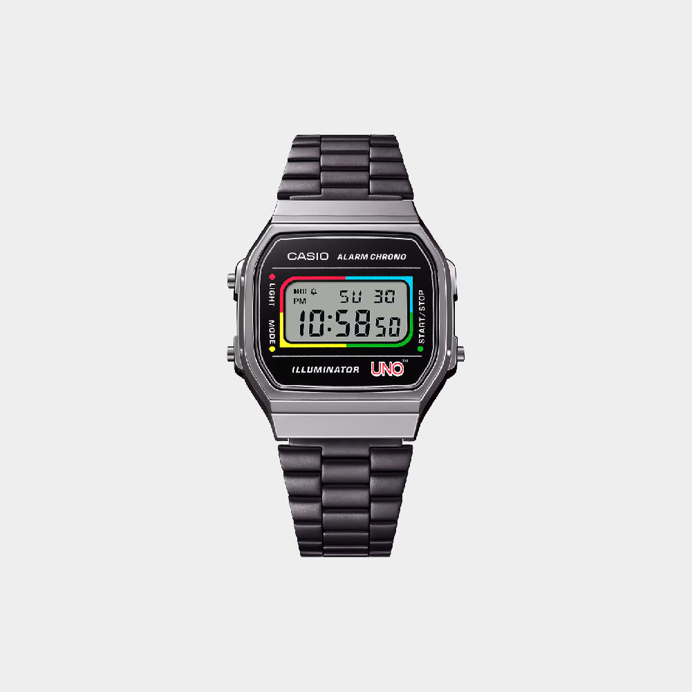 Casio x UNO™ Vintage A168WEUC-1A atmos Kuala Lumpur