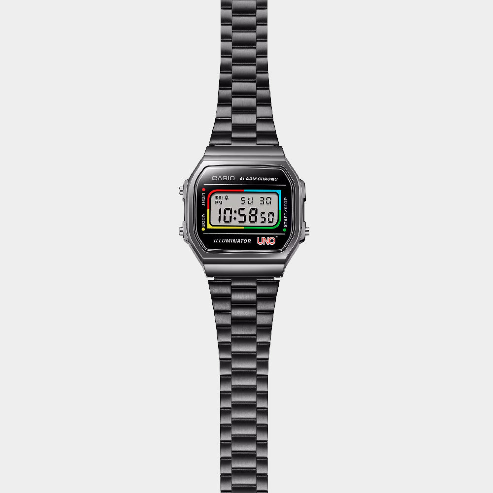Casio x UNO™ Vintage A168WEUC-1A atmos Kuala Lumpur