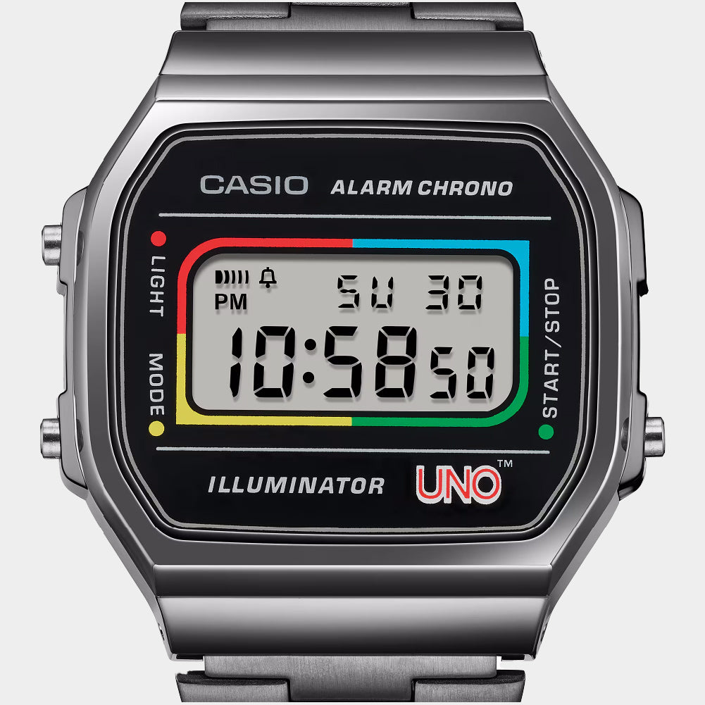 Casio x UNO™ Vintage A168WEUC-1A atmos Kuala Lumpur