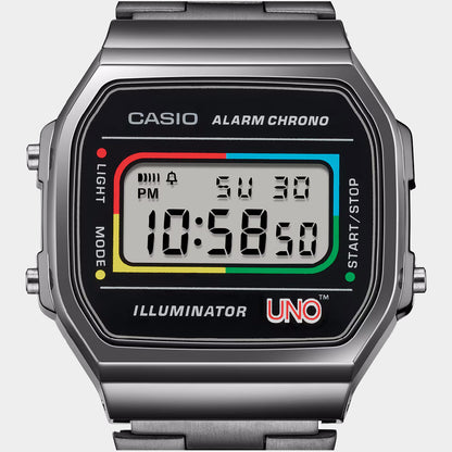 Casio x UNO™ Vintage A168WEUC-1A atmos Kuala Lumpur