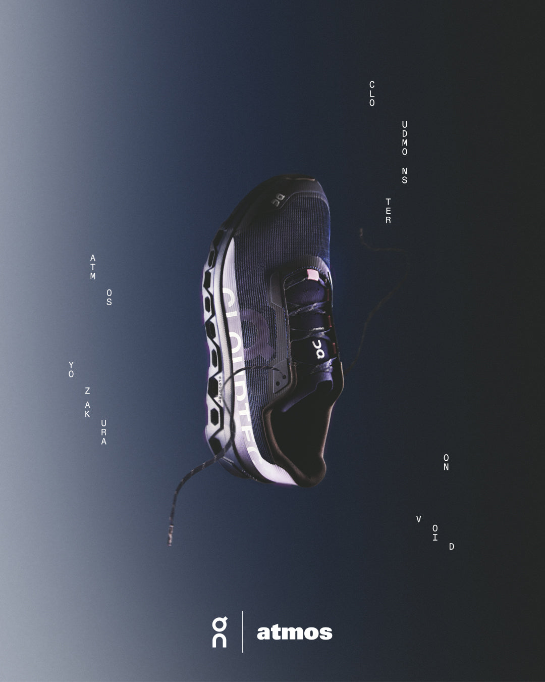 On Running x atmos Cloudmonster Void "Yozakura"