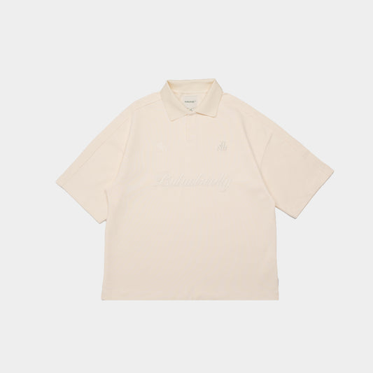 ButNotReally™ Interlock Oversized Polo Tee