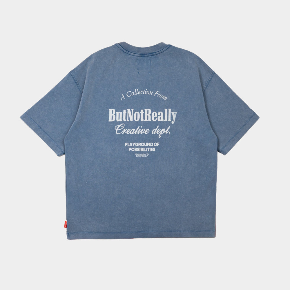ButNotReally™ Stone-Washed Graphic Cotton Oversized Tee