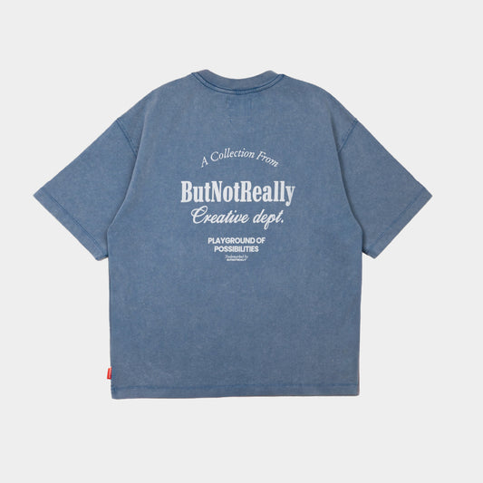 ButNotReally™ Stone-Washed Graphic Cotton Oversized Tee