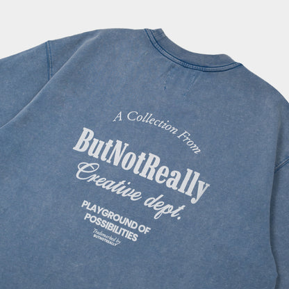 ButNotReally™ Stone-Washed Graphic Cotton Oversized Tee