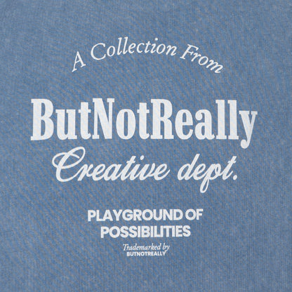 ButNotReally™ Stone-Washed Graphic Cotton Oversized Tee