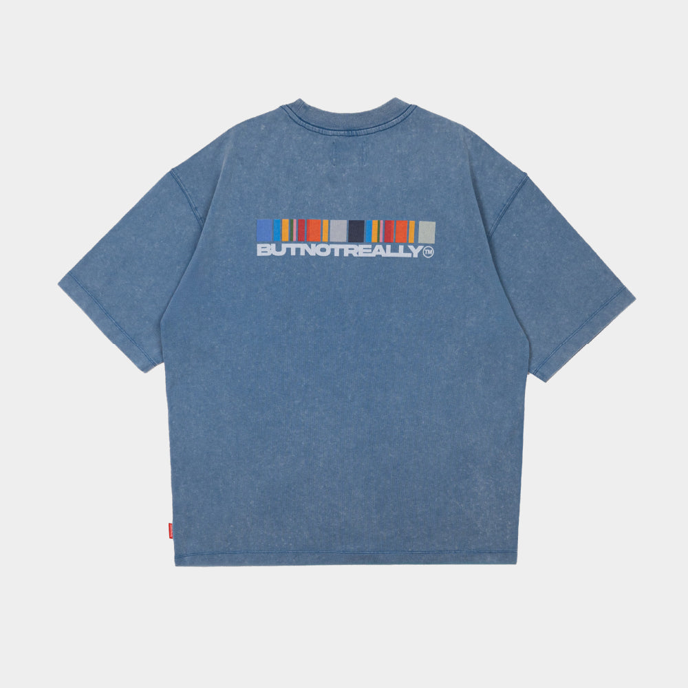 ButNotReally™ Stone-Washed Graphic Cotton Oversized Tee