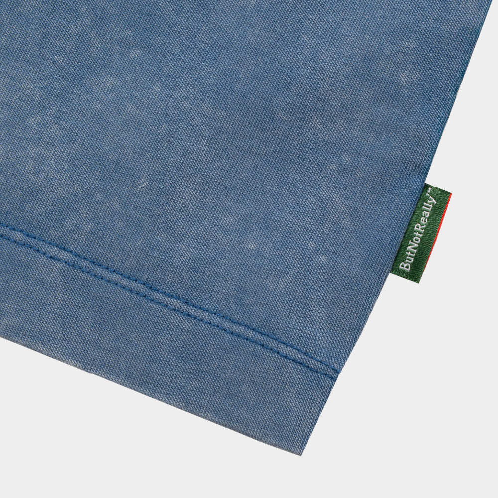 ButNotReally™ Stone-Washed Graphic Cotton Oversized Tee