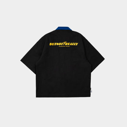 ButNotReally™ Graphic Cotton Oversized Workshirt