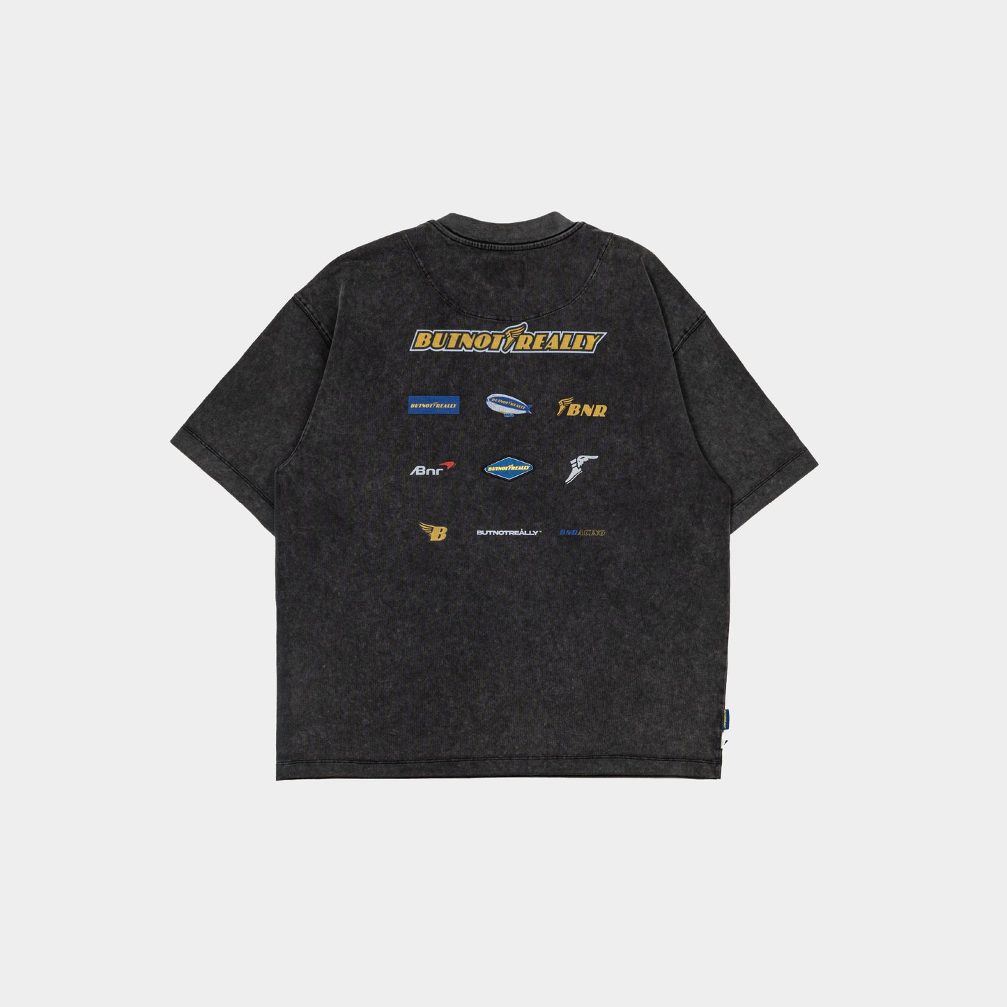 ButNotReally™ Stone-Washed Graphic Cotton Oversized Tee