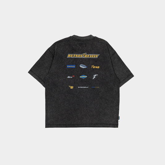 ButNotReally™ Stone-Washed Graphic Cotton Oversized Tee