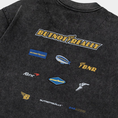 ButNotReally™ Stone-Washed Graphic Cotton Oversized Tee