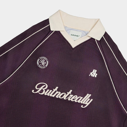 ButNotReally™ Mesh Stripes Oversized Polo Jersey
