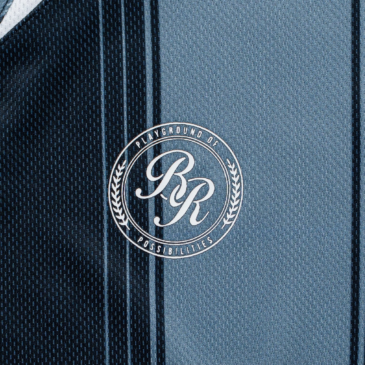 ButNotReally™ Mesh Stripes Oversized Longsleeves Polo Jersey