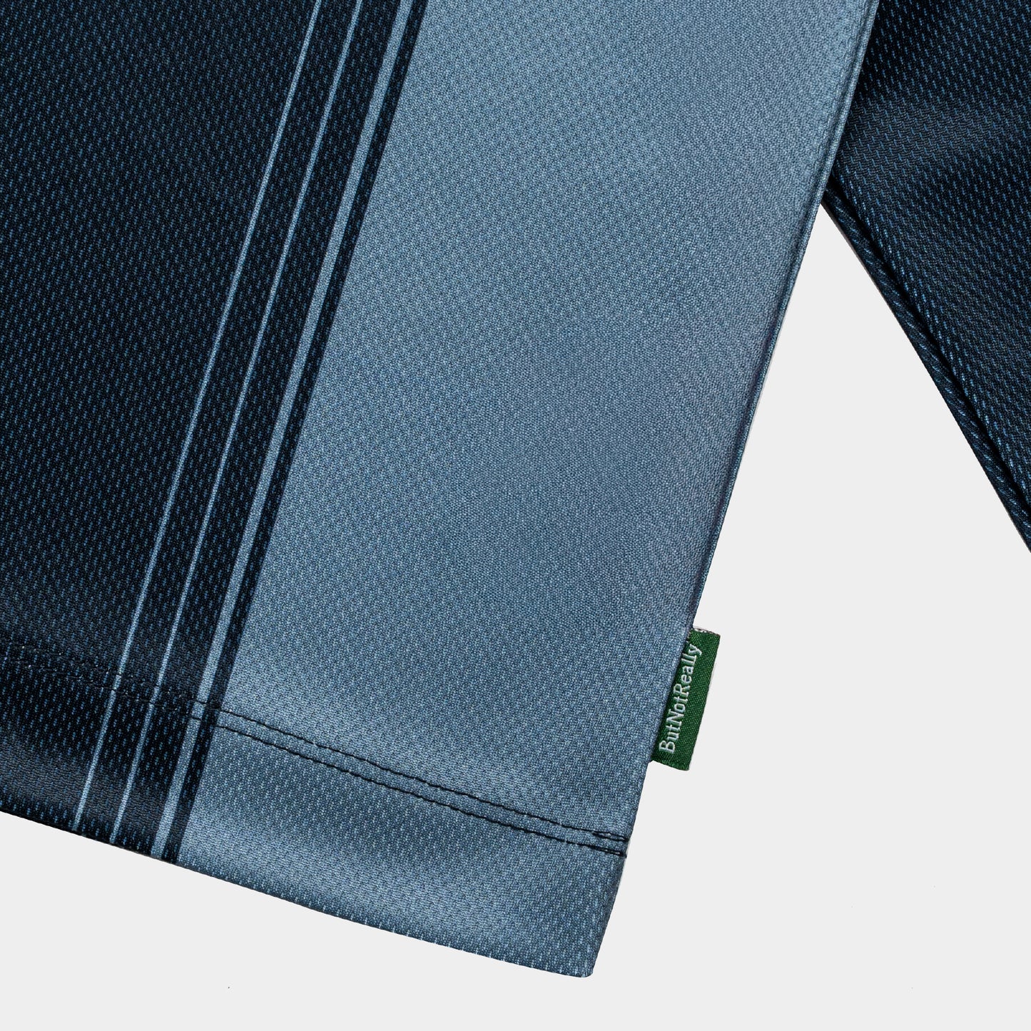 ButNotReally™ Mesh Stripes Oversized Longsleeves Polo Jersey