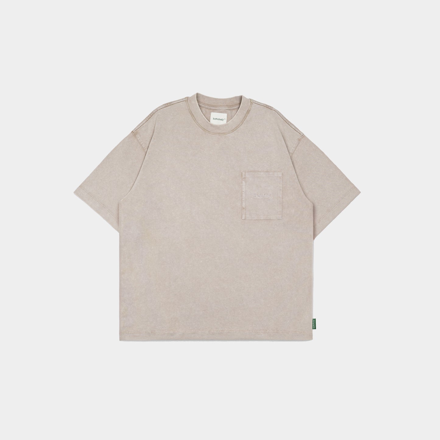 ButNotReally™ Stone-Washed Graphic Cotton Oversized Pocket Tee