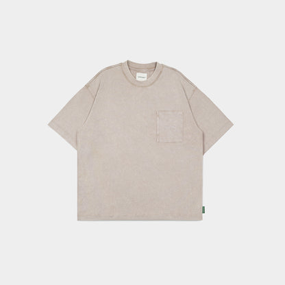 ButNotReally™ Stone-Washed Graphic Cotton Oversized Pocket Tee