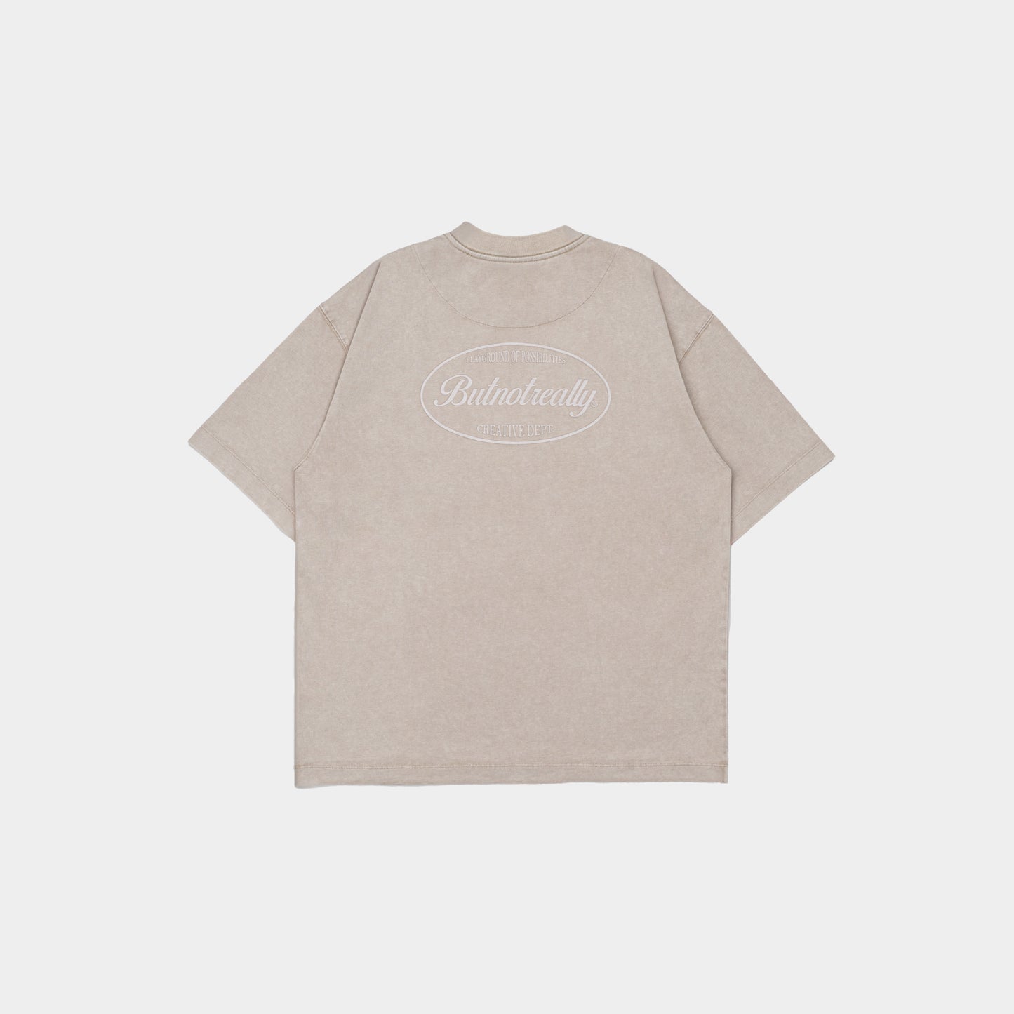 ButNotReally™ Stone-Washed Graphic Cotton Oversized Pocket Tee