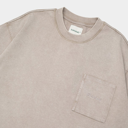 ButNotReally™ Stone-Washed Graphic Cotton Oversized Pocket Tee