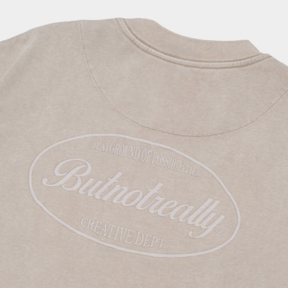 ButNotReally™ Stone-Washed Graphic Cotton Oversized Pocket Tee