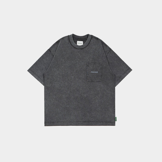ButNotReally™ Stone-Washed Graphic Cotton Oversized Pocket Tee