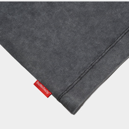 ButNotReally™ Stone-Washed Graphic Cotton Oversized Pocket Tee