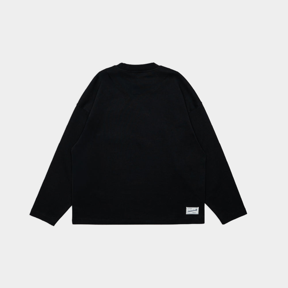 ButNotReally™ Core Cotton Oversized Long Sleeves Pocket Tee