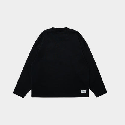 ButNotReally™ Core Cotton Oversized Long Sleeves Pocket Tee