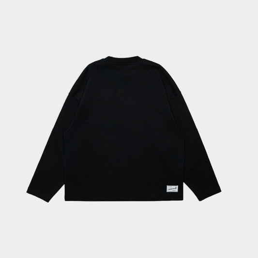 ButNotReally™ Core Cotton Oversized Long Sleeves Pocket Tee