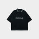 ButNotReally™ Graphic Oversized Knitted Polo Tee