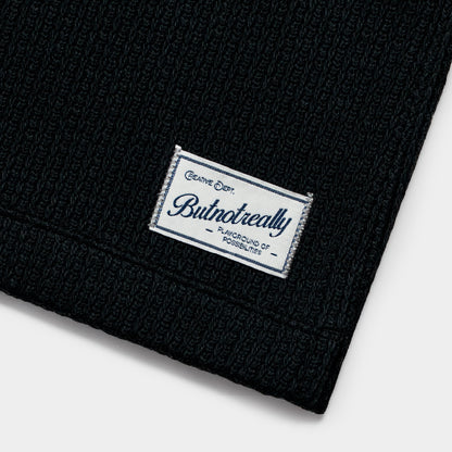 ButNotReally™ Graphic Oversized Knitted Polo Tee