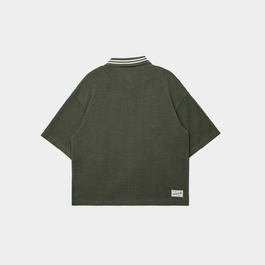 ButNotReally™ Graphic Oversized Knitted Polo Tee