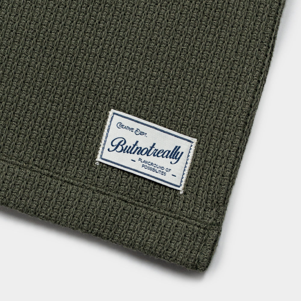 ButNotReally™ Graphic Oversized Knitted Polo Tee