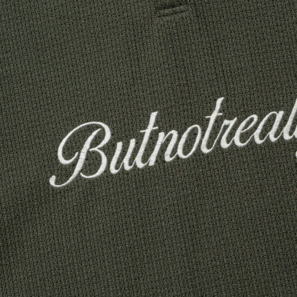 ButNotReally™ Graphic Oversized Knitted Polo Tee