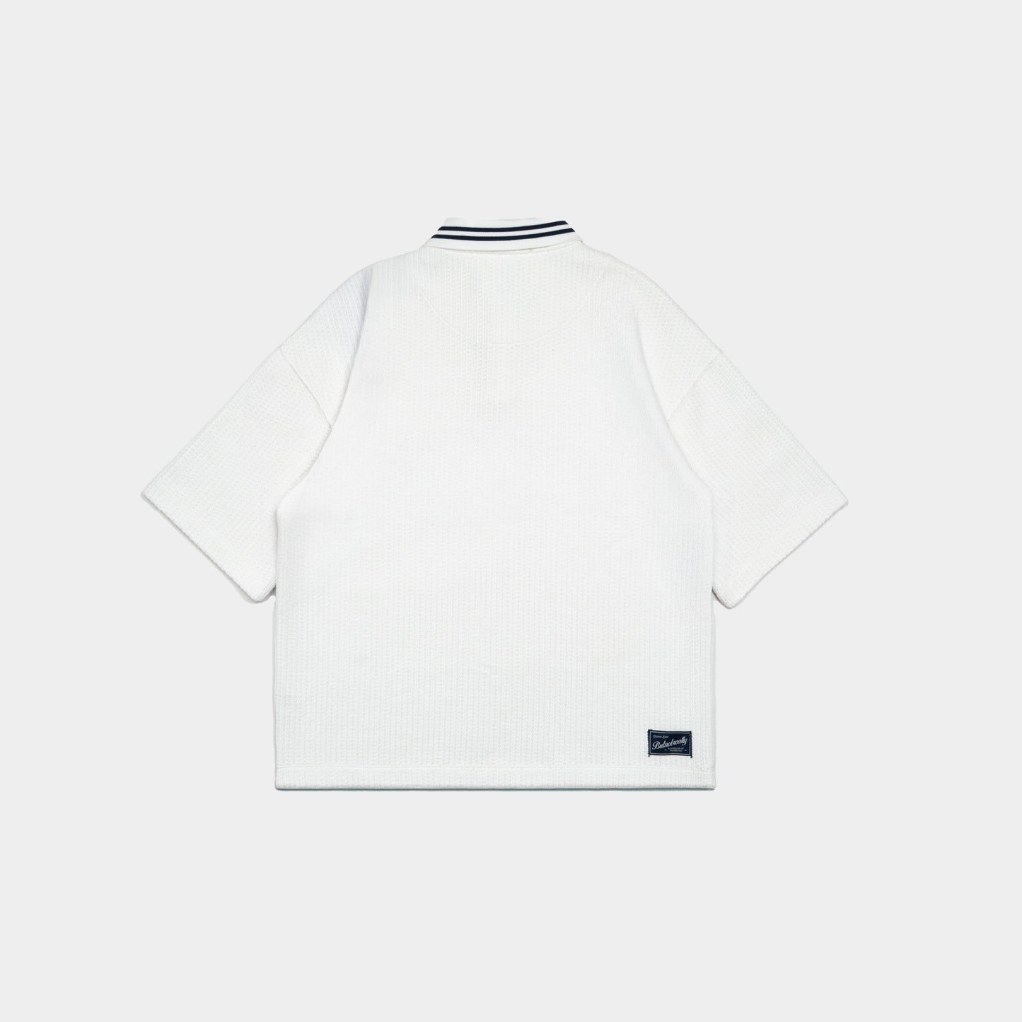 ButNotReally™ Graphic Oversized Knitted Polo Tee