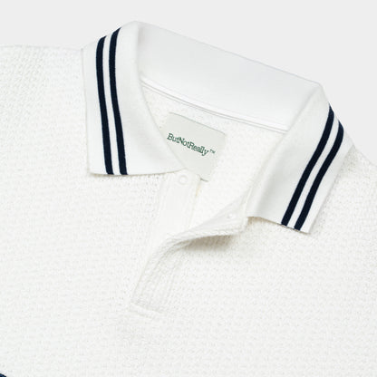 ButNotReally™ Graphic Oversized Knitted Polo Tee