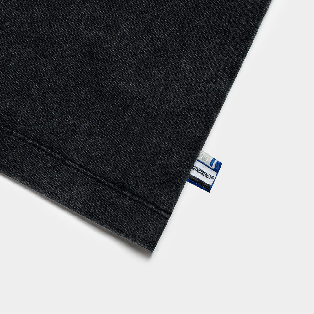 ButNotReally™ Stone-Washed Graphic Cotton Oversized Pocket Tee