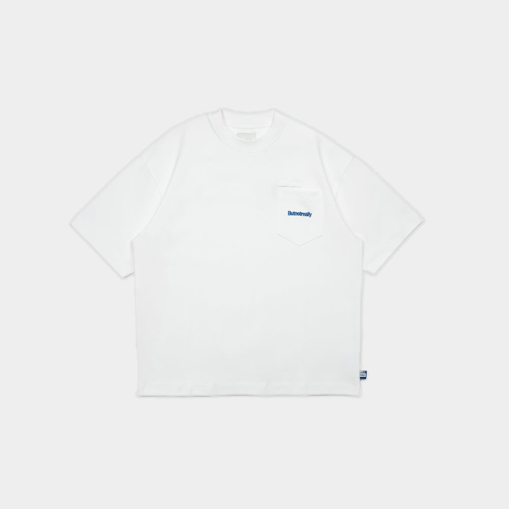 ButNotReally™ Graphic Interlock Oversized Pocket Tee