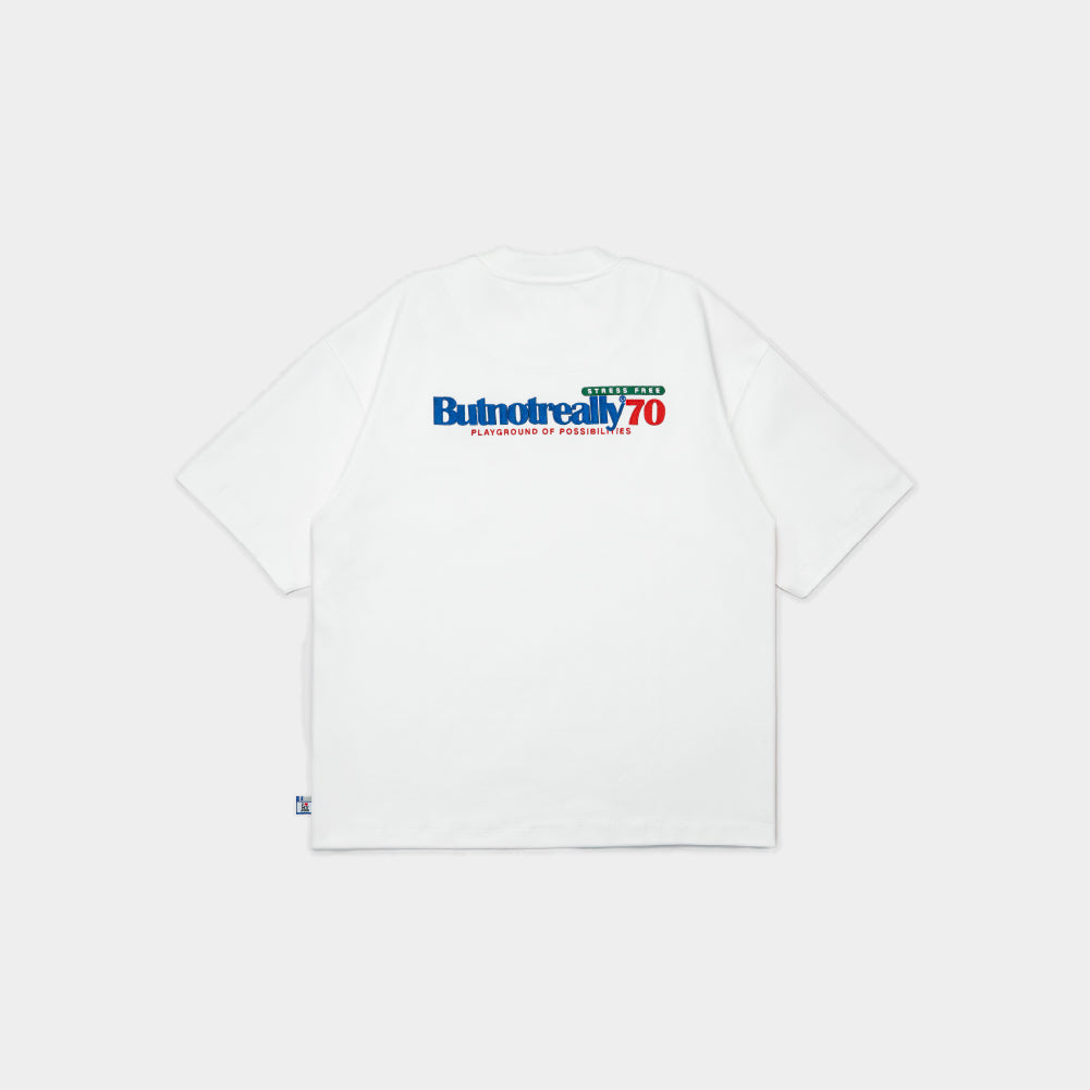 ButNotReally™ Graphic Interlock Oversized Pocket Tee