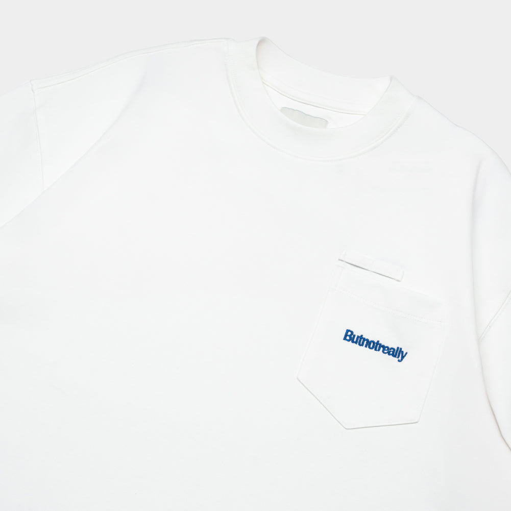 ButNotReally™ Graphic Interlock Oversized Pocket Tee