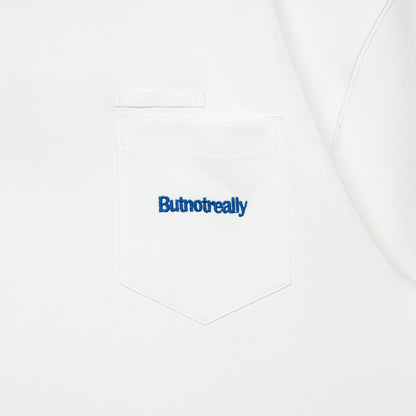 ButNotReally™ Graphic Interlock Oversized Pocket Tee