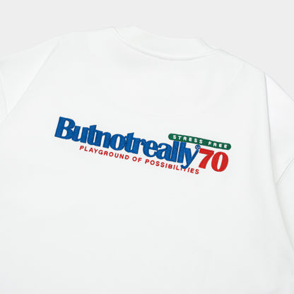 ButNotReally™ Graphic Interlock Oversized Pocket Tee