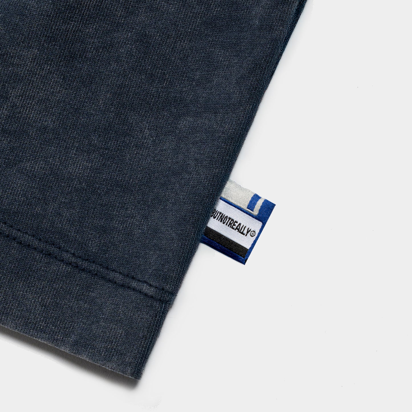 ButNotReally™ Stone-Washed Graphic Cotton Cropped Tee