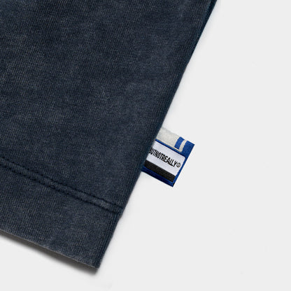 ButNotReally™ Stone-Washed Graphic Cotton Cropped Tee