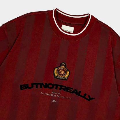 ButNotReally™ Graphic Stripes Oversized Jersey