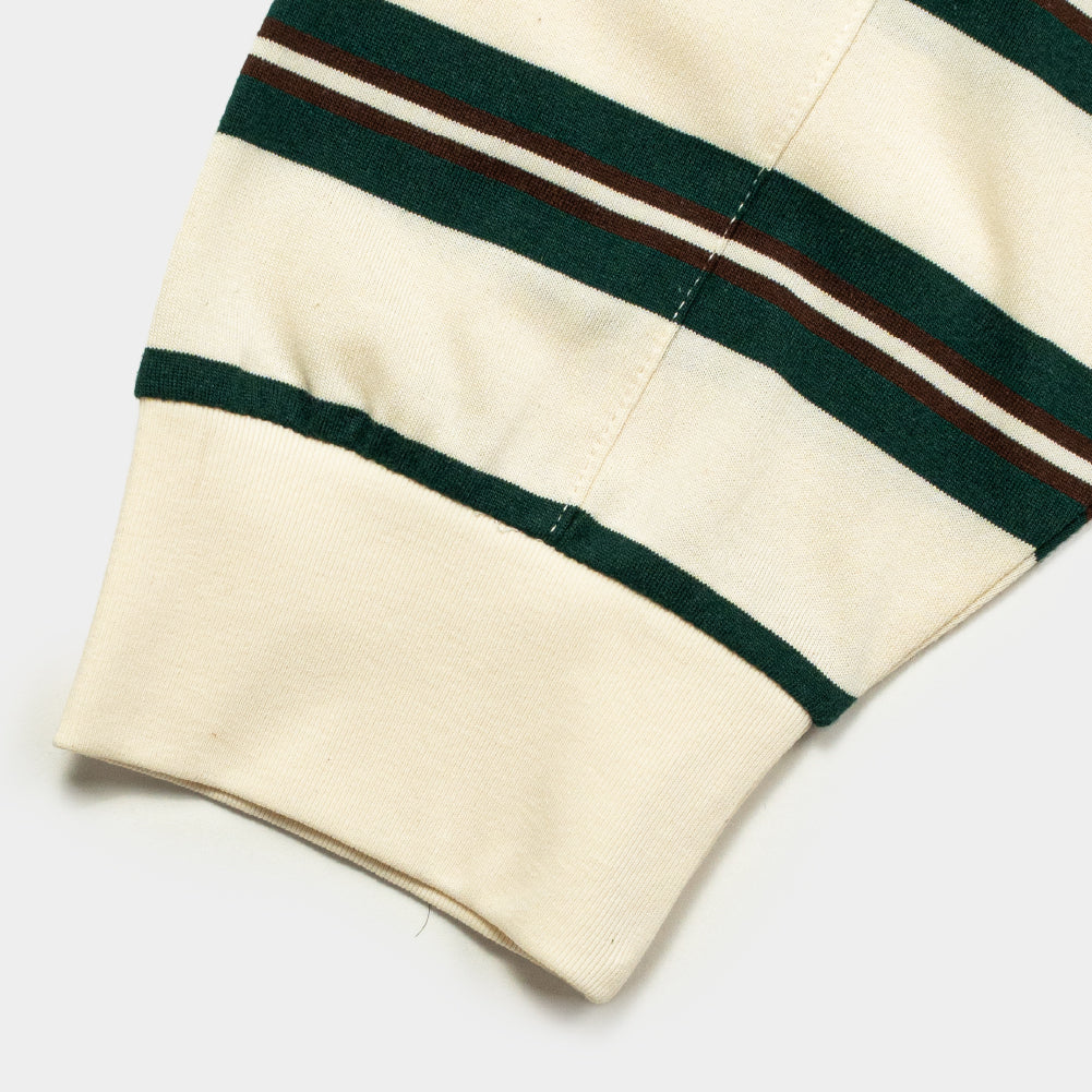 ButNotReally™ Stripes Interlock Long Sleeves Polo Tee