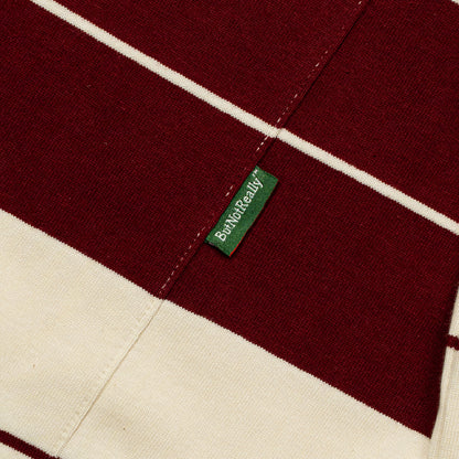 ButNotReally™ Stripes Interlock Long Sleeves Polo Tee